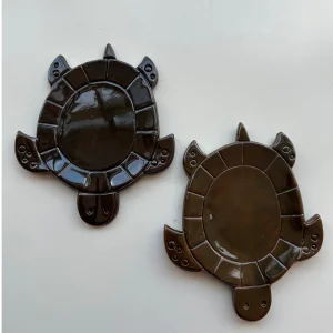 Handmade Ceramic Sea Turtle Serving and Jewelry Tray - 2