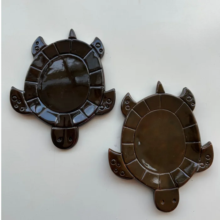 Handmade Ceramic Sea Turtle Serving and Jewelry Tray - 2