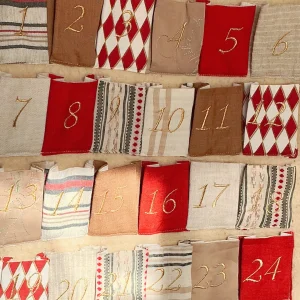 Handmade Upcycled Fabric Advent Calendar - 3