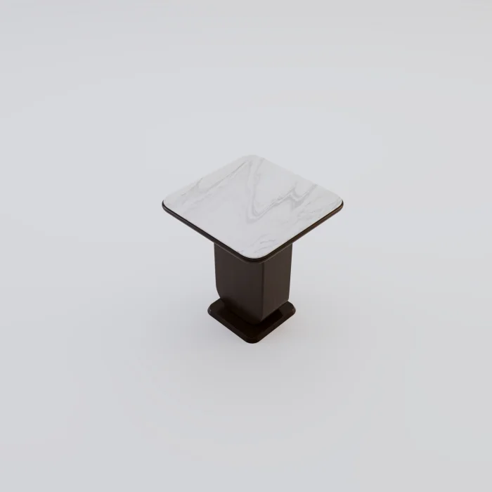 Arvel Ceramic and Wood Side Table - 2