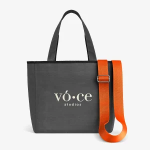 Large Waxed Canvas Bag with Strap