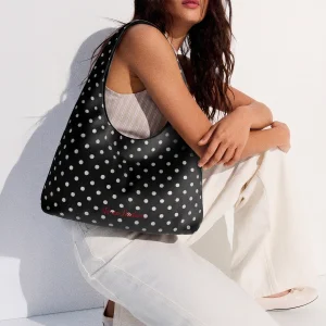 Polka Dot Edition Black Shoulder Bag - 2