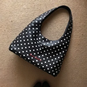 Polka Dot Edition Black Shoulder Bag - 4