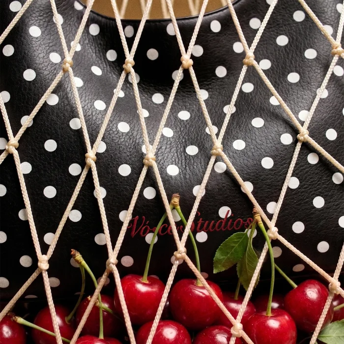 Polka Dot Edition Black Shoulder Bag - 3