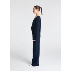 Logo Snap Detail Knit Cardigan - 4