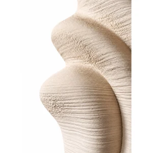 Textured Cream Ceramic Table Lamp - 4