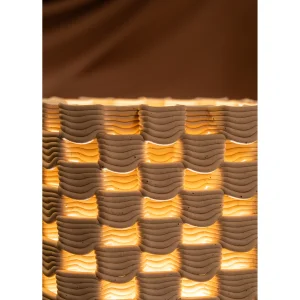 Keruna Beige Ceramic Square Table Lamp - 8