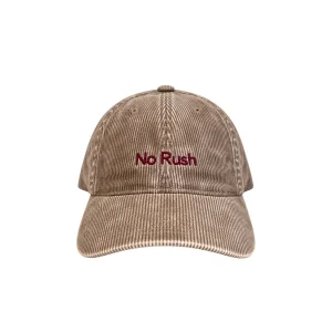 No Rush Bej Fitilli Kadife Unisex Şapka