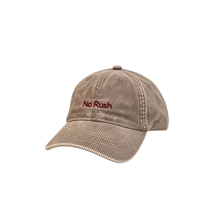 No Rush Bej Fitilli Kadife Unisex Şapka - 2