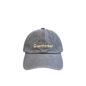 Overthinker Gri Eskitme Unisex Şapka