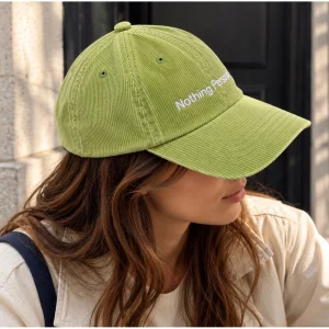 Nothing Personal Yeşil Fitilli Kadife Unisex Şapka - 4