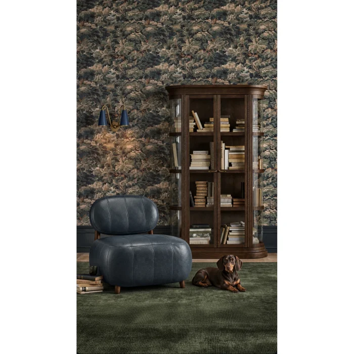Forma N°1 100% Leather Grey/Blue Armchair - 4