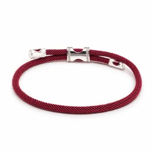 Luck Sterling Silver Bordo Bracelet - 2