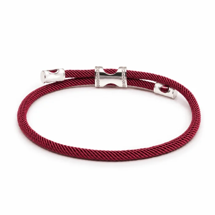 Luck Sterling Silver Bordo Bracelet - 2
