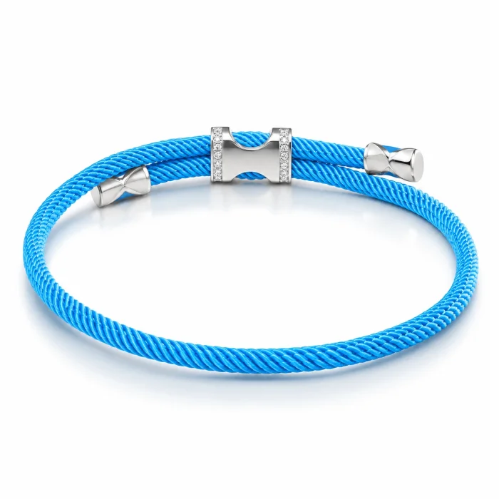 Gümüş Baby Blue Luck Bracelet - 2