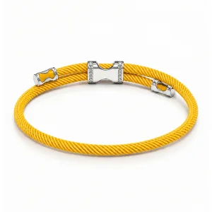 Silver Luck Bracelet Yellow - 2