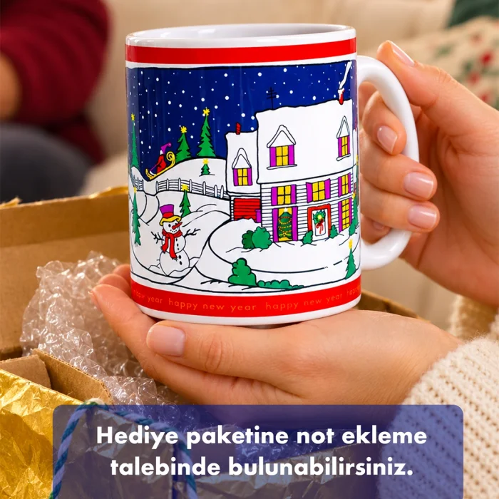 Special Design New Year Porcelain Mug 330ml - 11