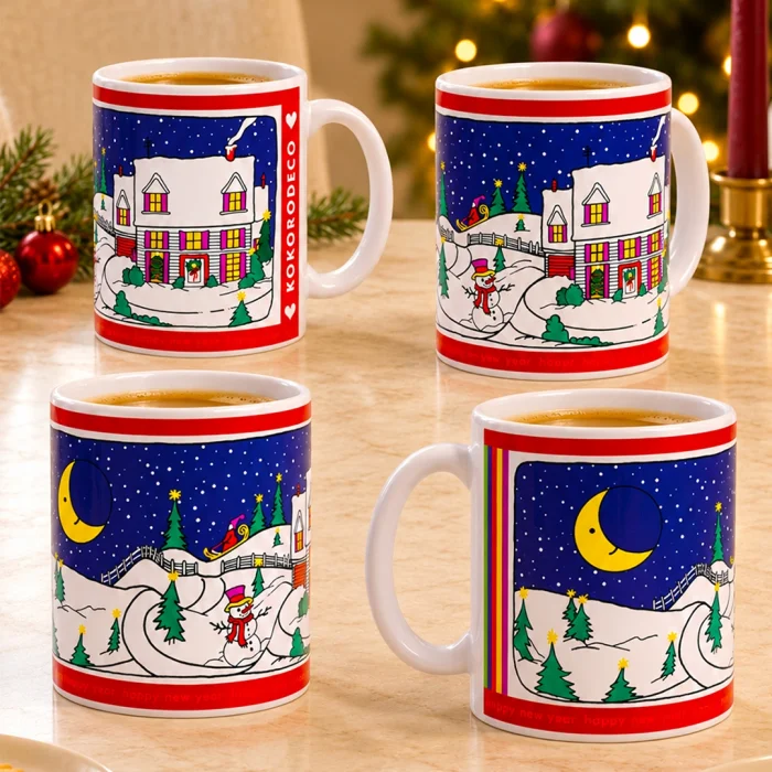 Special Design New Year Porcelain Mug 330ml - 10