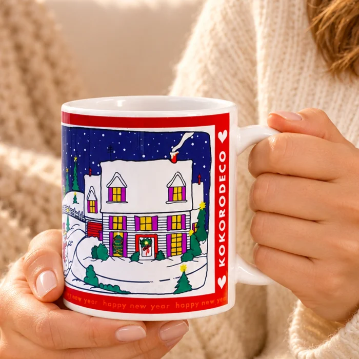Special Design New Year Porcelain Mug 330ml - 9
