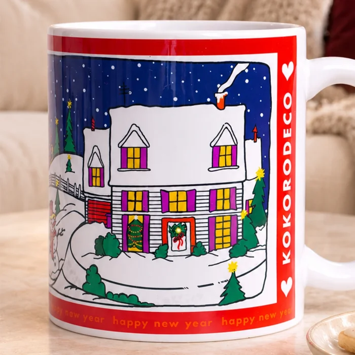 Special Design New Year Porcelain Mug 330ml - 6