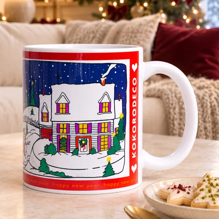 Special Design New Year Porcelain Mug 330ml - 7