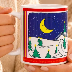 Special Design New Year Porcelain Mug 330ml - 8