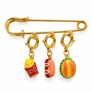 Fast Food Charm Brooch - 1