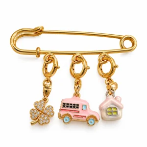 Lucky Journey Charm Brooch - 1