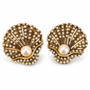 Pearl Shell Earrings - 1