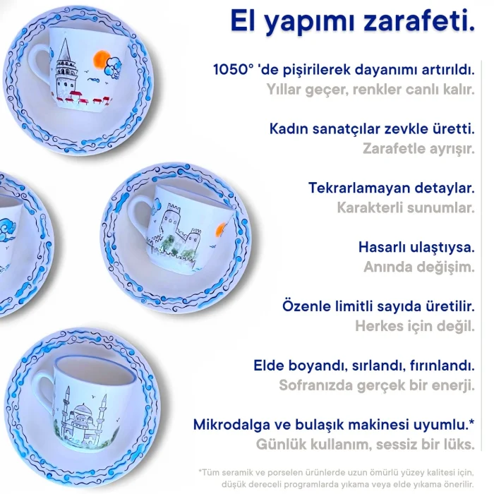 Kız Kulesi Fincan Seti - 7