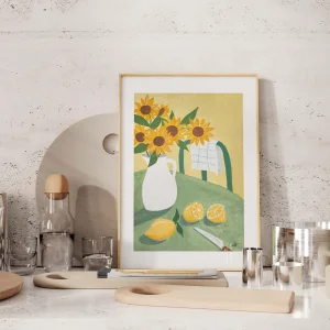 Sun-kissed Lemons Art Print Baskı - 2