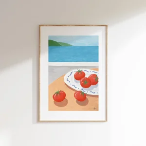 Tomatoes Before Pizza Baskı Art Print - 1
